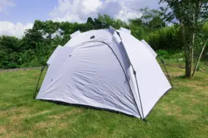 レビュー ロゴスのワンタッチテントq Topがおすすめソーラーブロックでスマホも安心 でじまろブログ