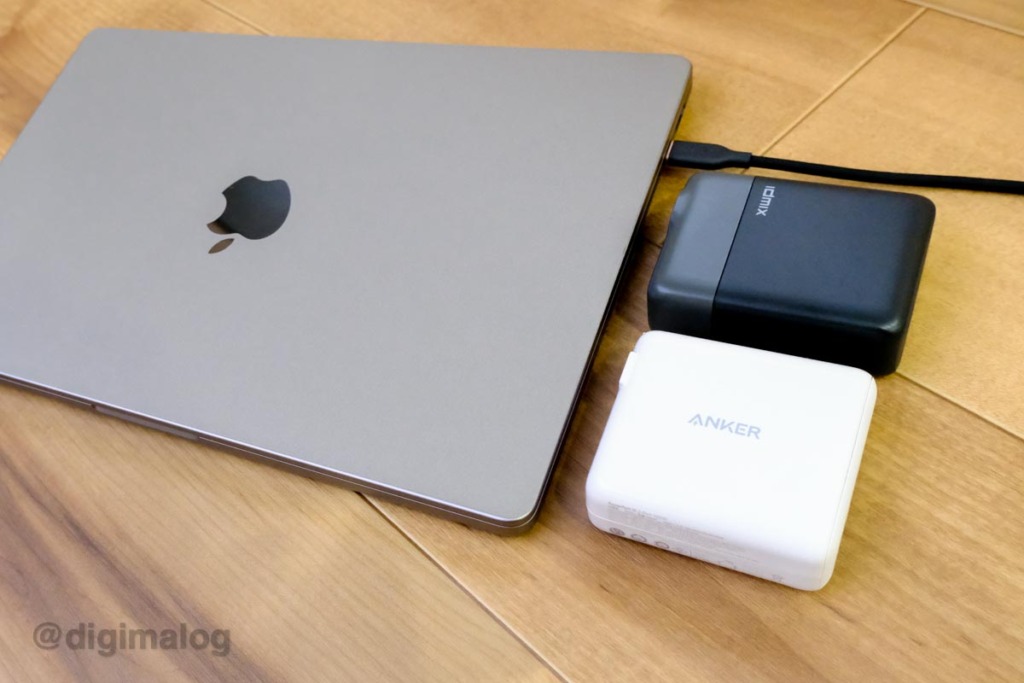 MacBook Pro 14インチにおすすめのUSB充電器100WタイプはAnkerとIDMIX