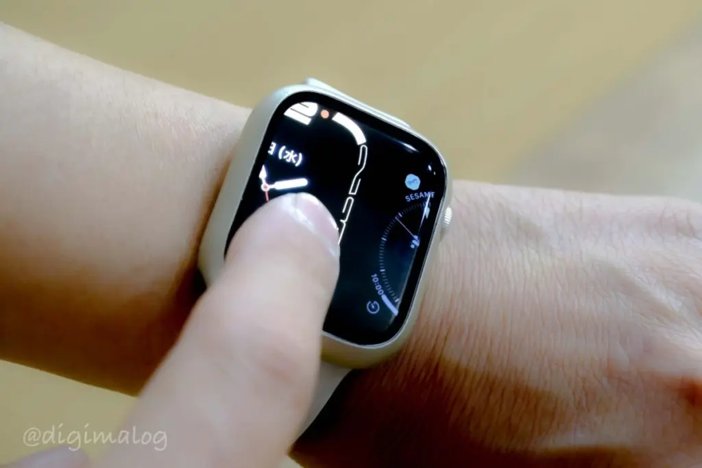 Apple watch 7にAMOVOの保護ケース(スターライト色)を取り付け | でじまろブログ