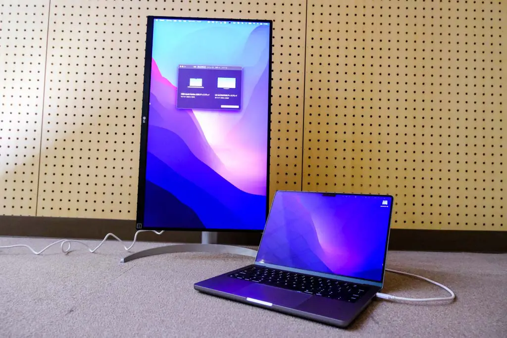 LG 27UP850はUSB-C1本で接続と充電ができる4K60Hzモニター｜MacBook