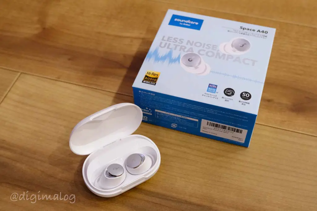 【新品未開封】Anker Soundcore Space A40 ホワイト Amazon.com: Soundcore by Anker Space A40 Auto-Adjustable Active