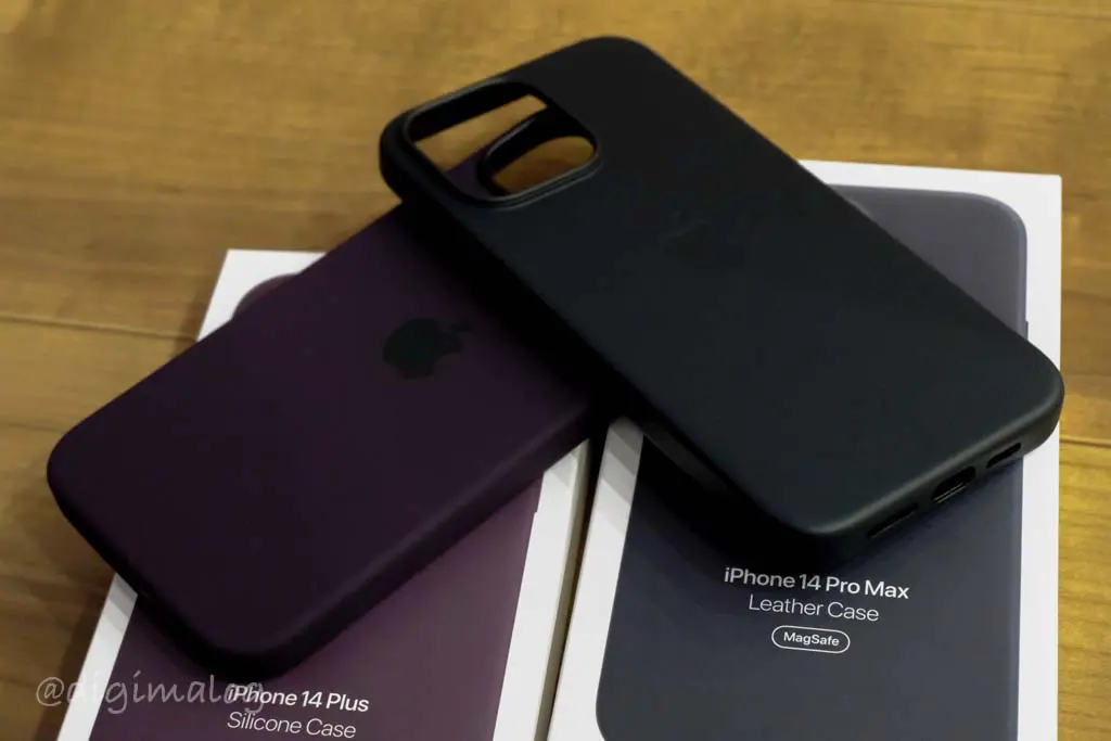 Apple純正新品iPhone14Pro Max レザーケース ミッドナイト fkip.unmul