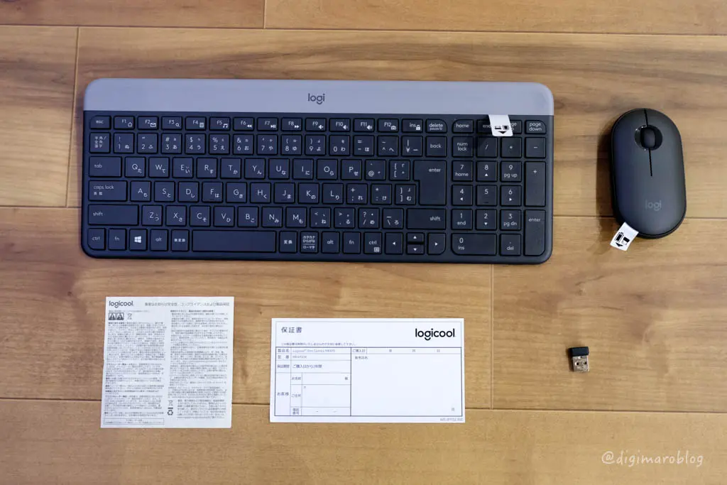 ロジクールのスリムなキーボードマウスセットMK470をレビュー！タッチ