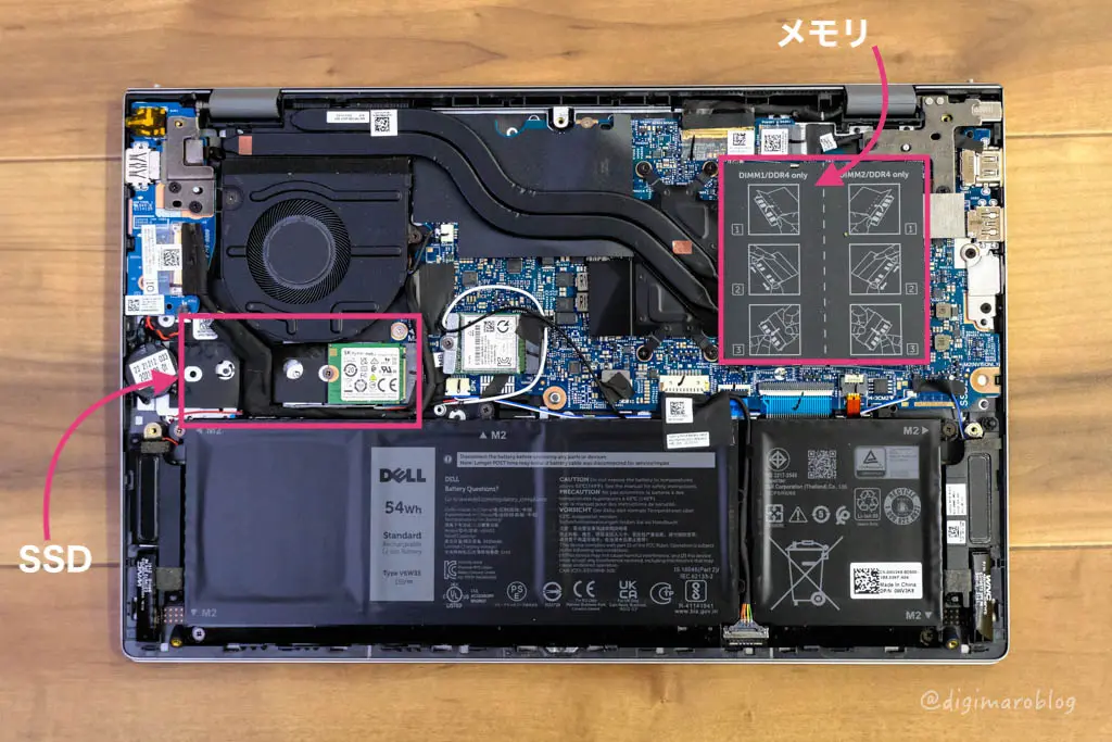 格安ノートPC DELL Inspiron 14のメモリ増設とSSD換装で高スペック