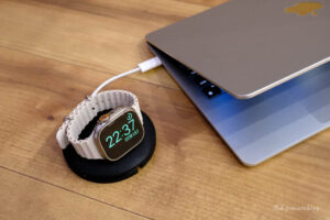 【レビュー】PZOZ Apple Watch 充電スタンドで高速充電ケーブルをスマートに収納