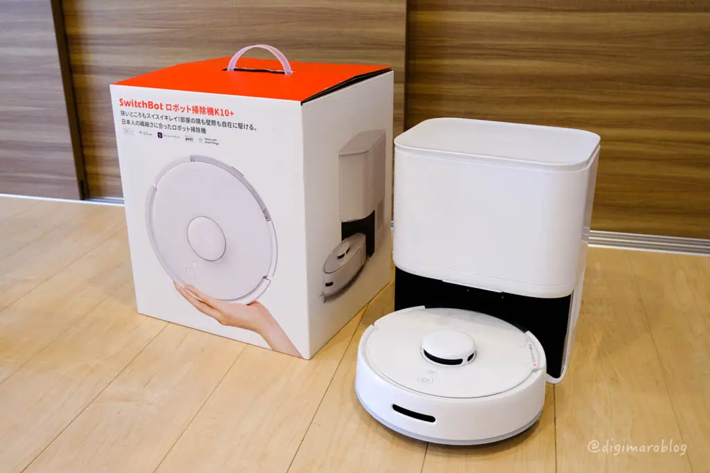 【サンドベージュ】 SwitchBot ロボット掃除機 K10+ 予備ブラシ付 先行レビュー】世界最小級のロボット掃除機『SwitchBot K10+』は小型で