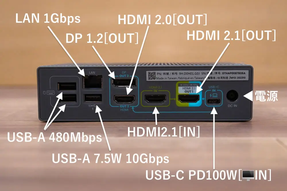 【極美品】BenQ DP1310 USB-Cドッキングステーション DP1310 Product Info | BenQ US