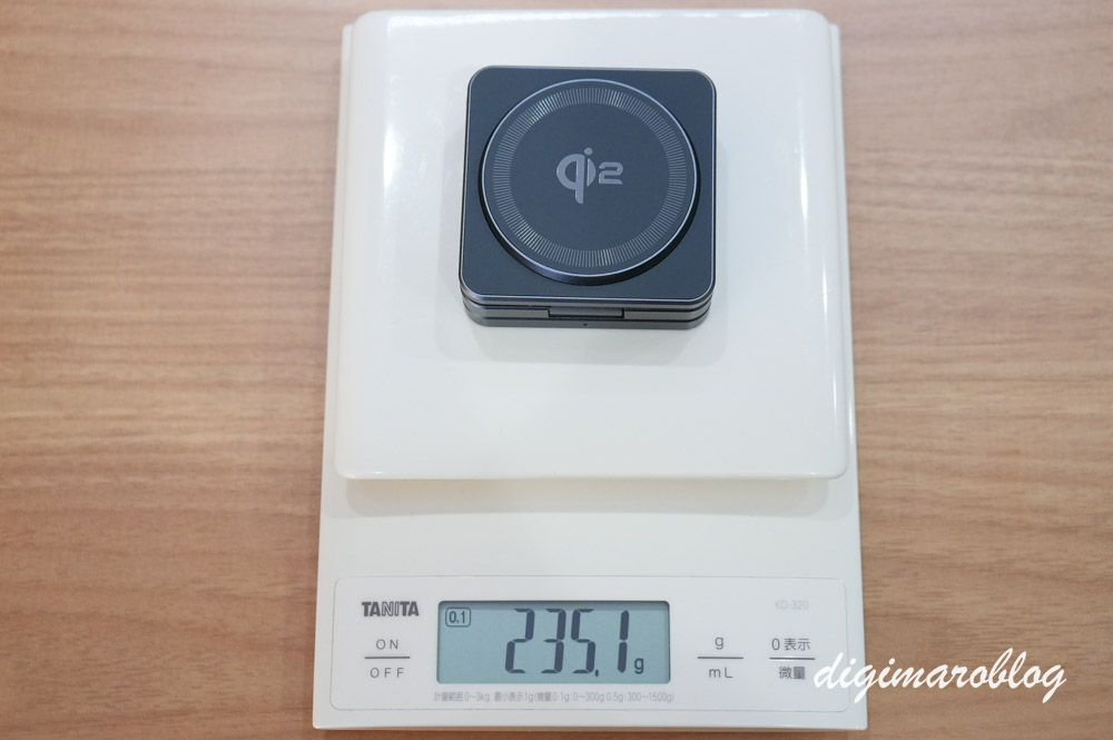 MagCharger Qi2の重さ