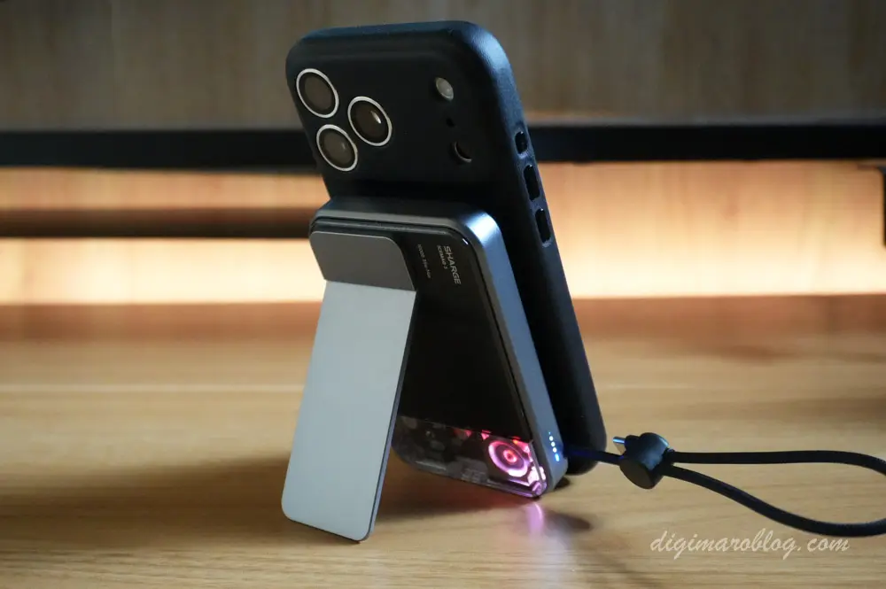 レビュー】SHARGE ICEMAG 3 PowerBankは冷却ファン搭載でQi2最大25W
